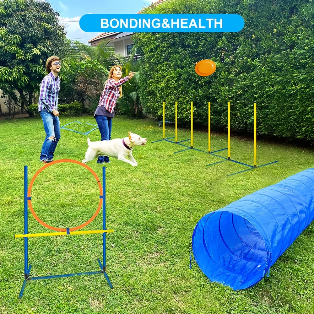NNETM Foldable Dog Agility Training Tunnel