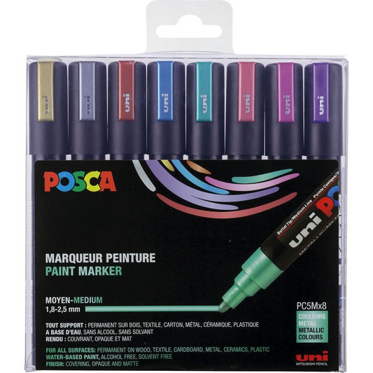Posca POSCA Marker UNI PC-5M 8er Set Metallic (182520)